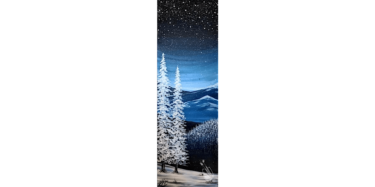Snowy Evergreens - Paint and Sip in Denver | Classpop!\u2122