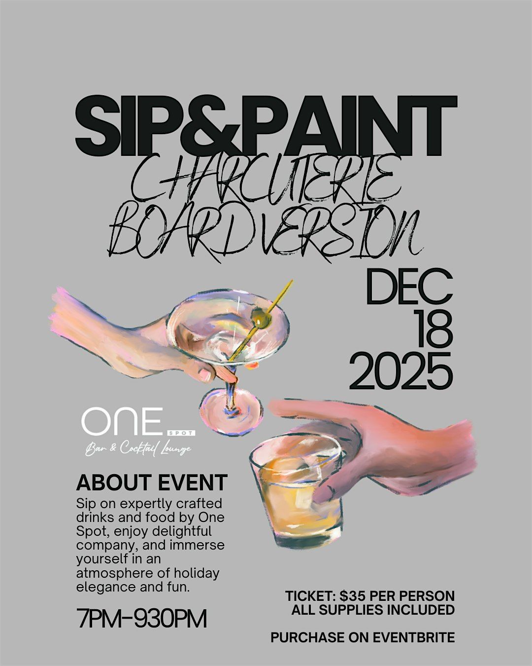 Sip & Paint: Charcuterie Board Version