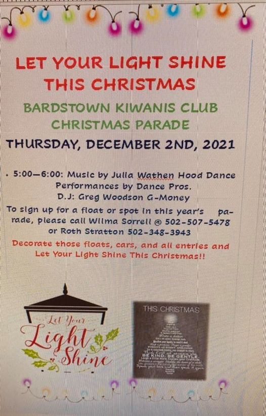 Christmas Parade 2022 Bardstown Ky Bardstown Kiwanis Club Christmas Parade | Bardstown, Kentucky | December 2,  2021