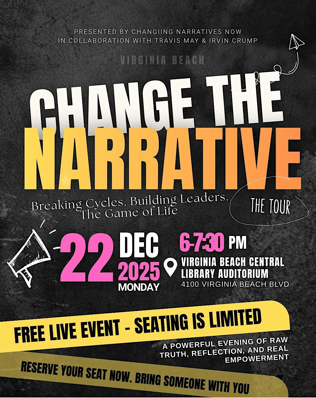 Change the Narrative: A Live Event to Break Cycles and Build Leaders