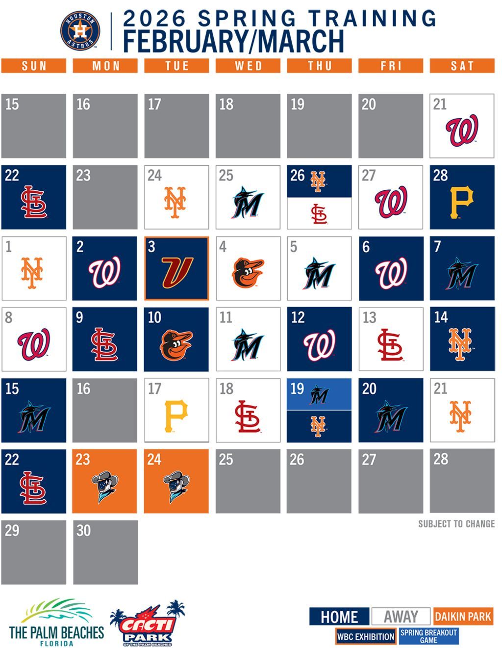 Spring Training - New York Mets at Houston Astros at CACTI Park of the Palm Beaches