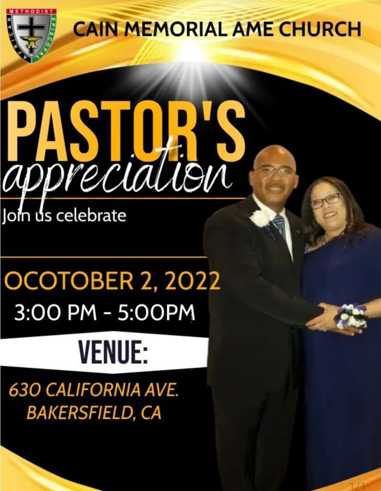 Pastor appreciation save the date cain memorial african methodist