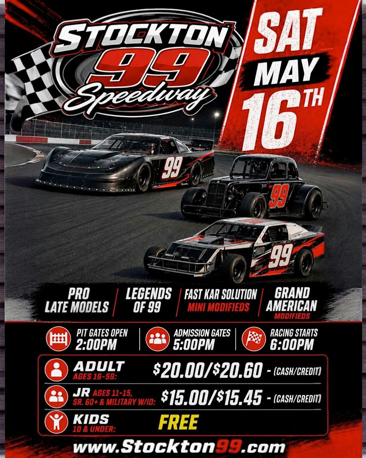 Stockton 99 Speedway - May 16th