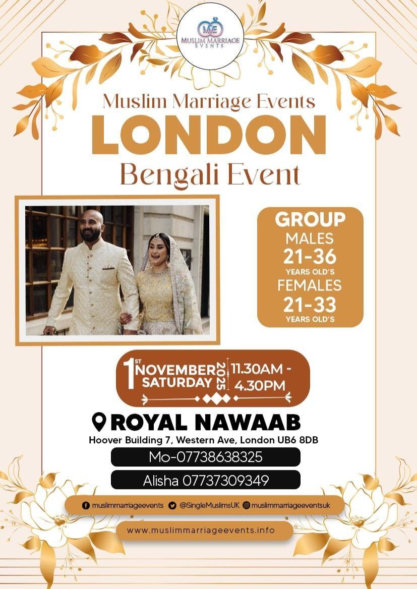 Muslim Marriage Events London - Bengali Event