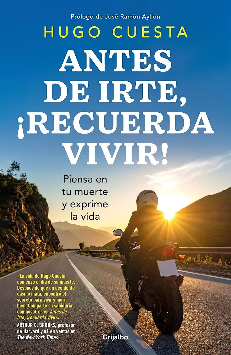 Presentaci\u00f3n de libro Antes de irte, \u00a1recuerda vivir!, de Hugo Cuesta