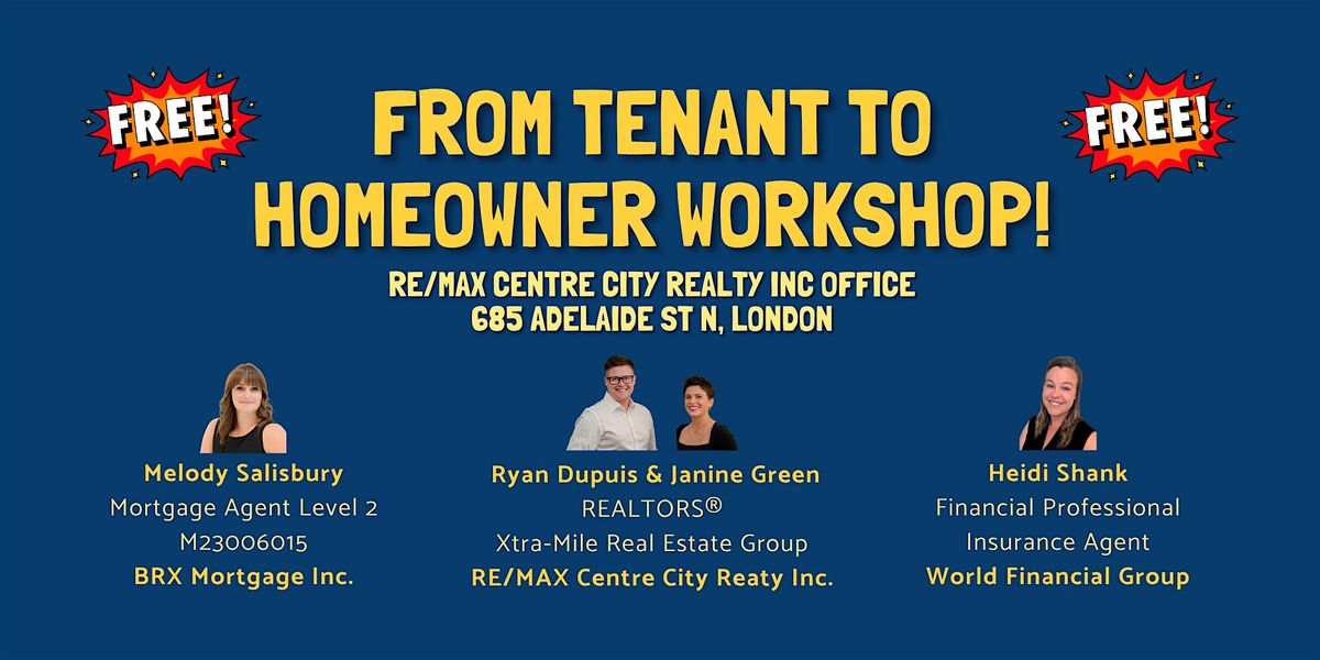 From Renter to Homeowner Workshop