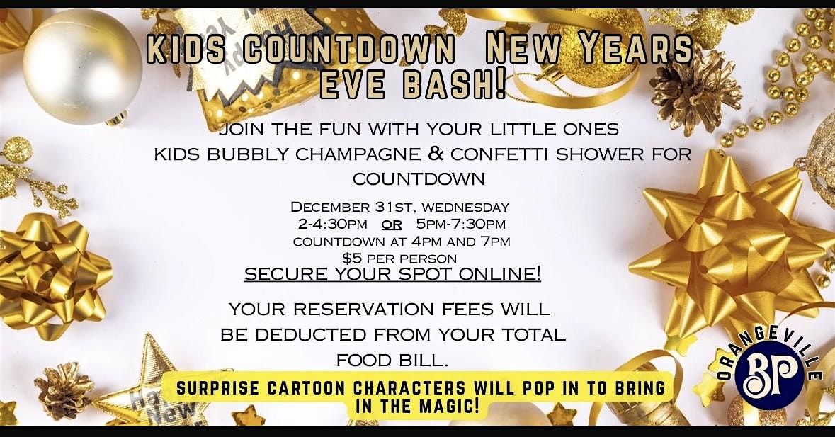 Ring in the New Year ...Kids Style at Boston Pizza Orangeville