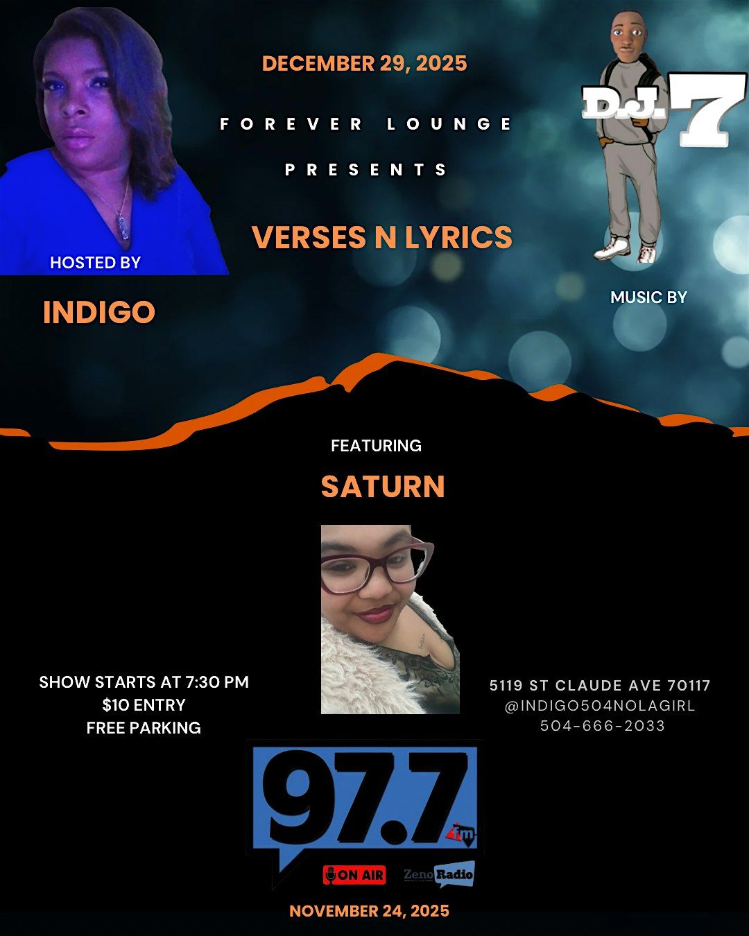 Verses and Lyrics Open Mic