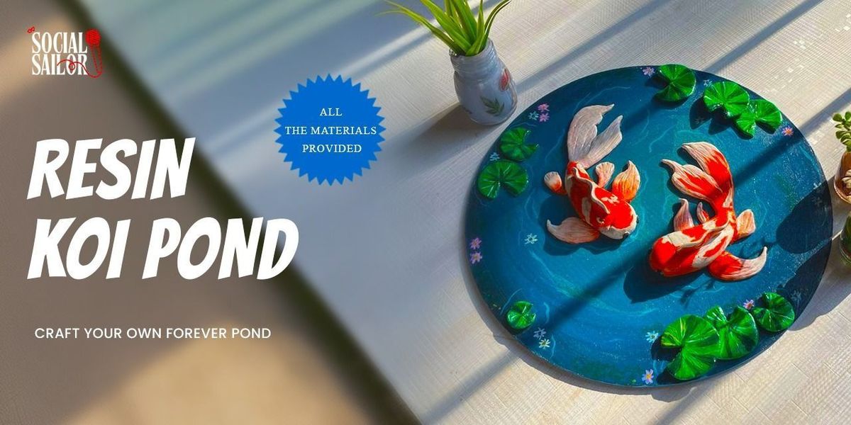 Resin Koi Pond Art - Ahmedabad