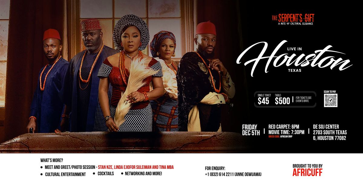 THE SERPENT\u2019S GIFT: A NITE OF CULTURAL ELEGANCE \u2014 LIVE IN AMERICA