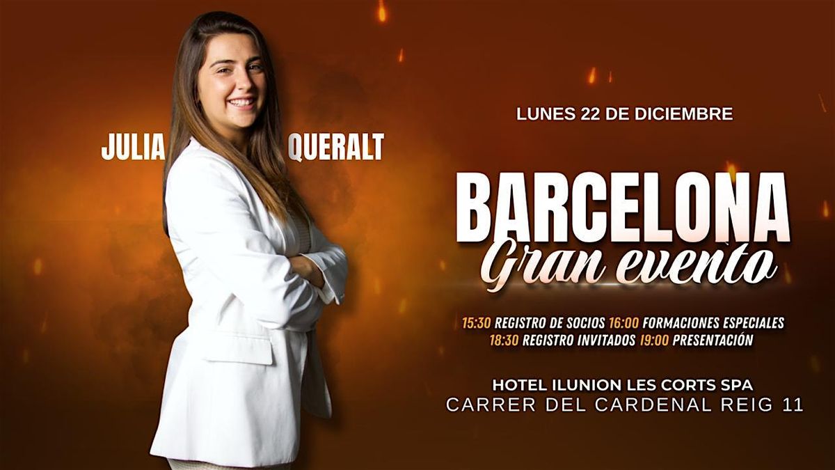 EVENTO BARCELONA - 20 DICIEMBRE