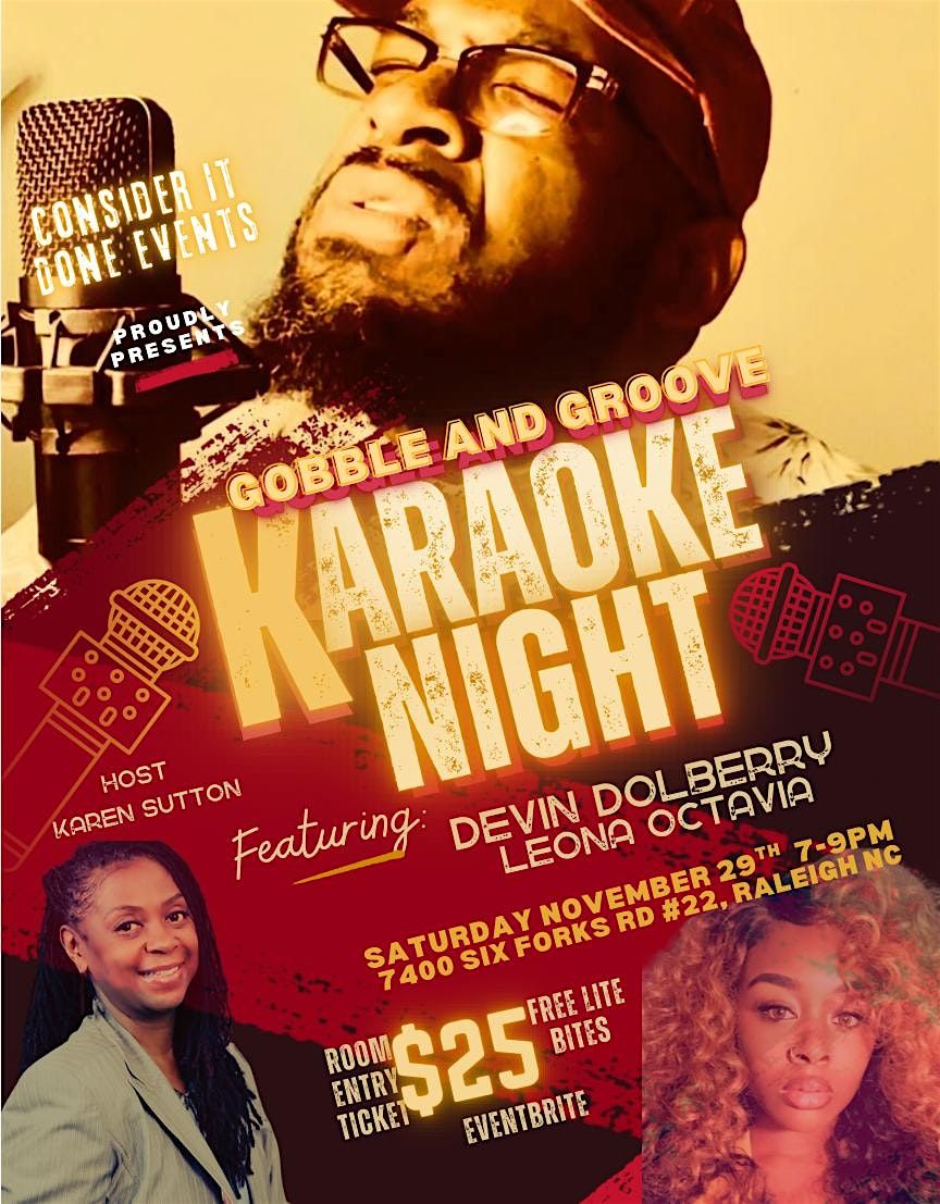 Gobble and Groove Karaoke Night