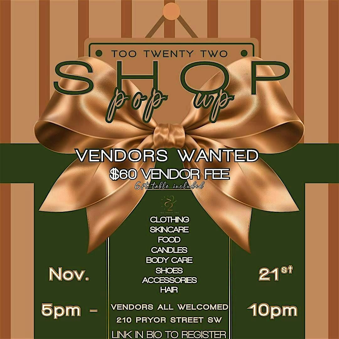 Too Twenty Two Pop Up Shop