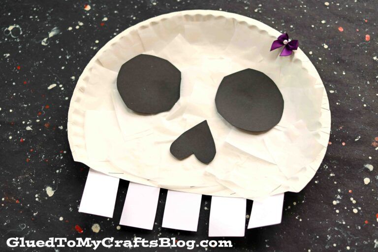 Passive Craft of the Week Paper Plate Skulls North Manchester Public