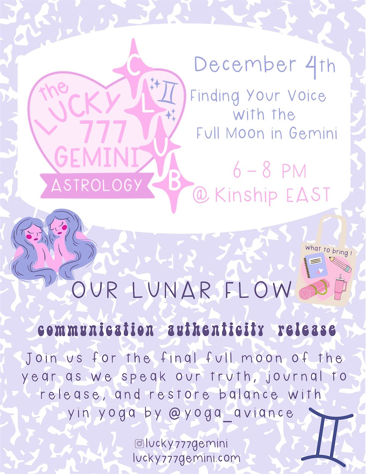 Full Moon in Gemini: Finding Your Voice & Releasing Your Old Stories