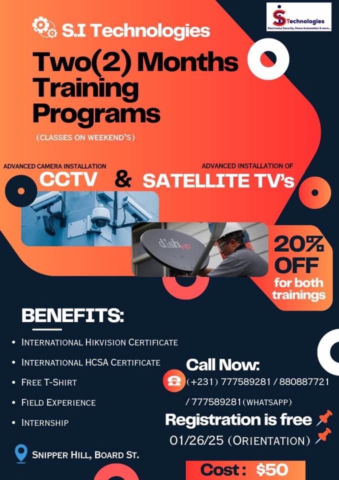 Advance CCTV and SATELLITE TV INSTALLATION TRAINING Broad Street