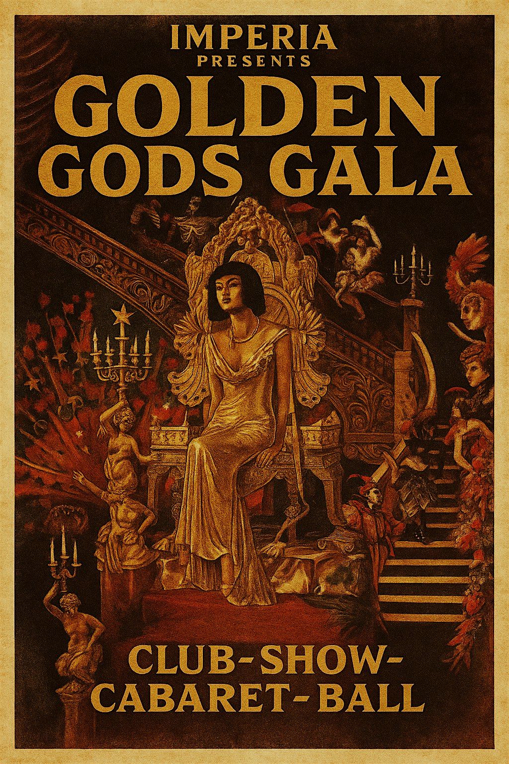 GOLDEN GODS GALA (Extravaganza 3 floor villa -  club, show, ball)
