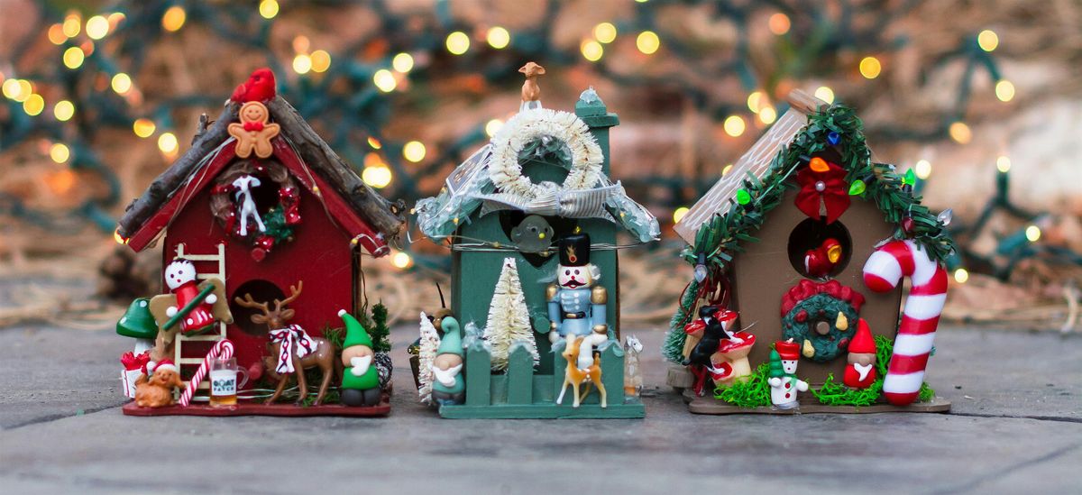 Make your own Holiday Gnome Home Miniature craft workshop