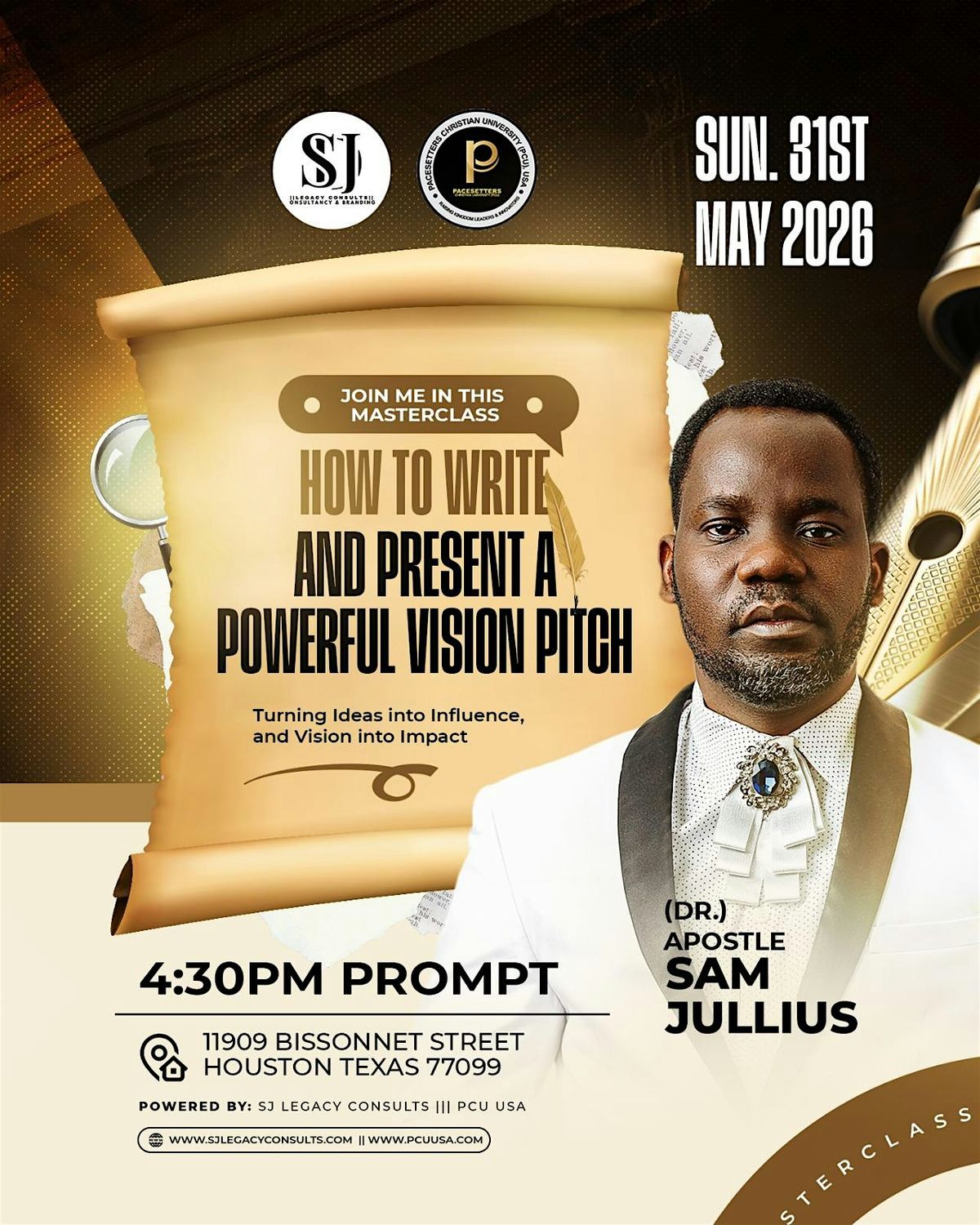 MASTERCLASS: HOW TO WRITE A POWERFUL VISION PITCH