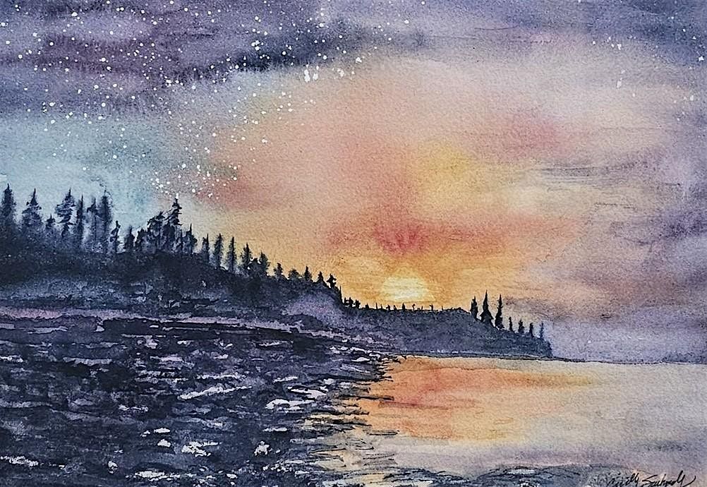 Night Skies in Watercolor Class