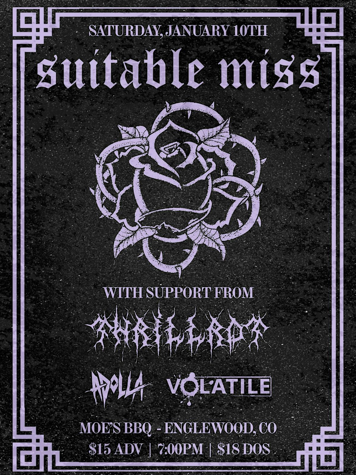 Suitable Miss w\/ Thrillrot + adolla + Volatile