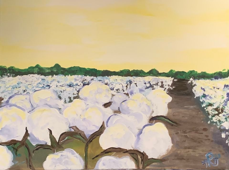 Cotton Field | Sunflower Van Geaux Art Studio, Alexandria, LA | April ...