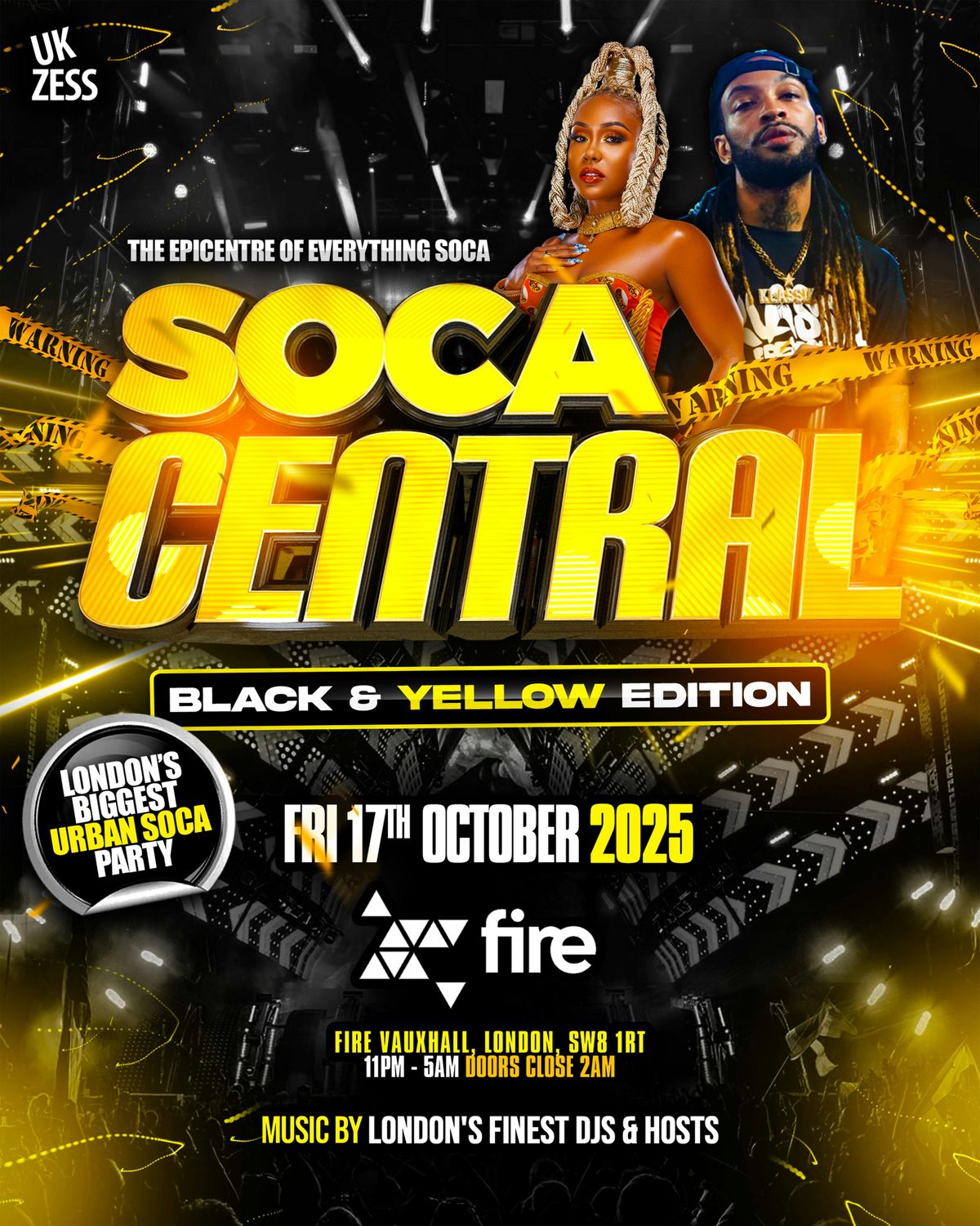 SOCA CENTRAL: BLACK & YELLOW