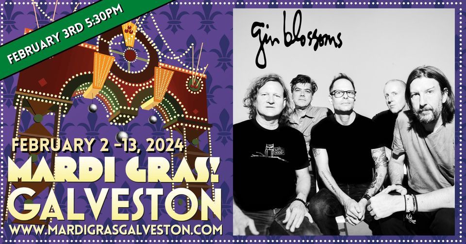 Gin Blossoms at Mardi Gras! Galveston