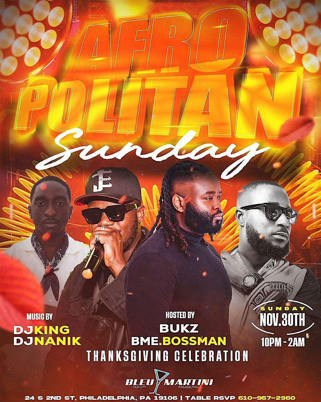 AFROPOLITAN SUNDAY! Thanksgiving Celebration
