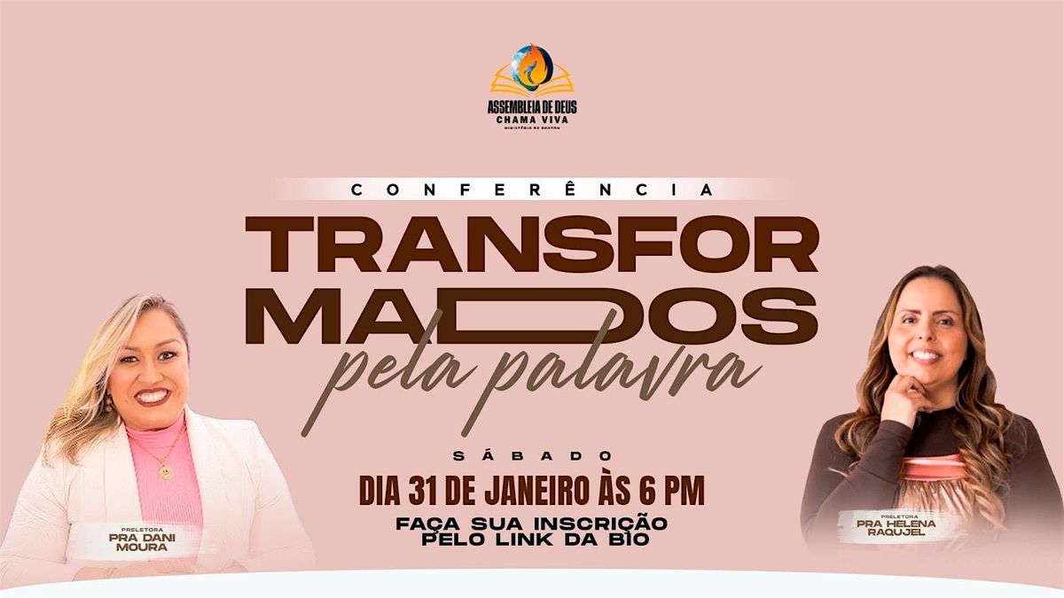 Confer\u00eancia Transformados pela palavra