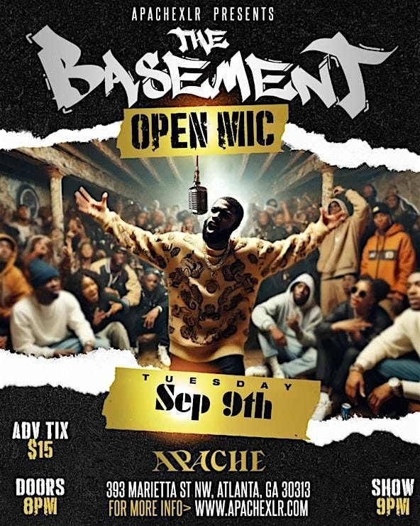 The Basement: Live Hip-Hop and RnB Open Mic