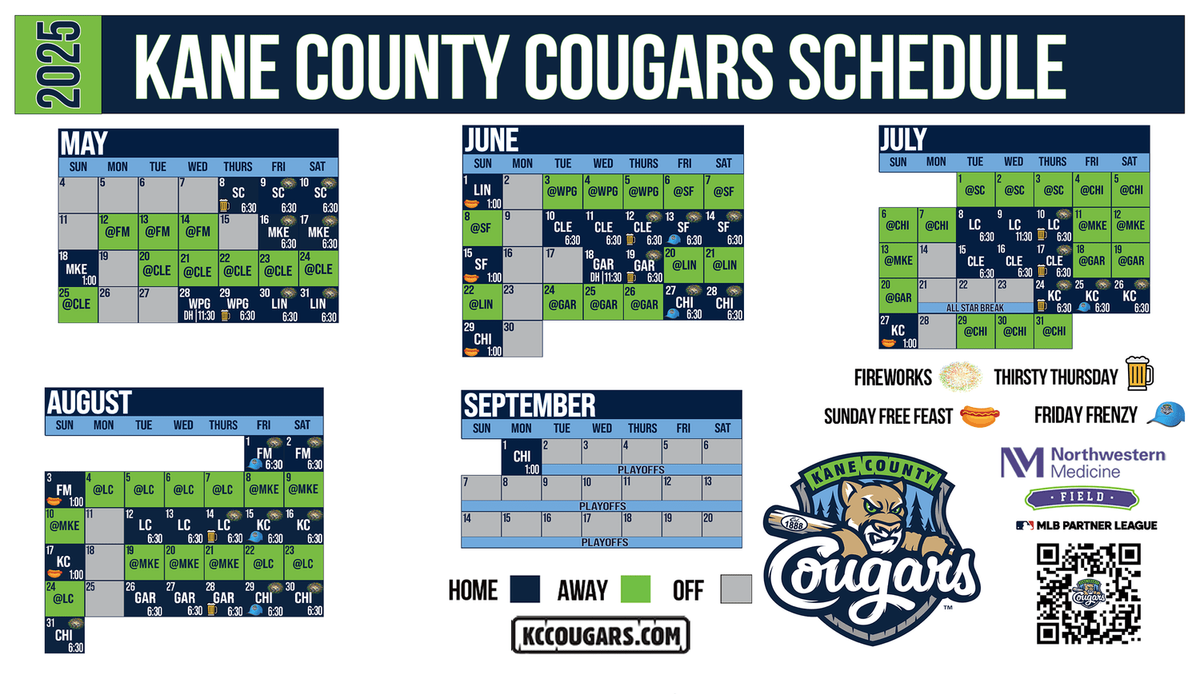 Kane County Cougars at Sioux City Explorers