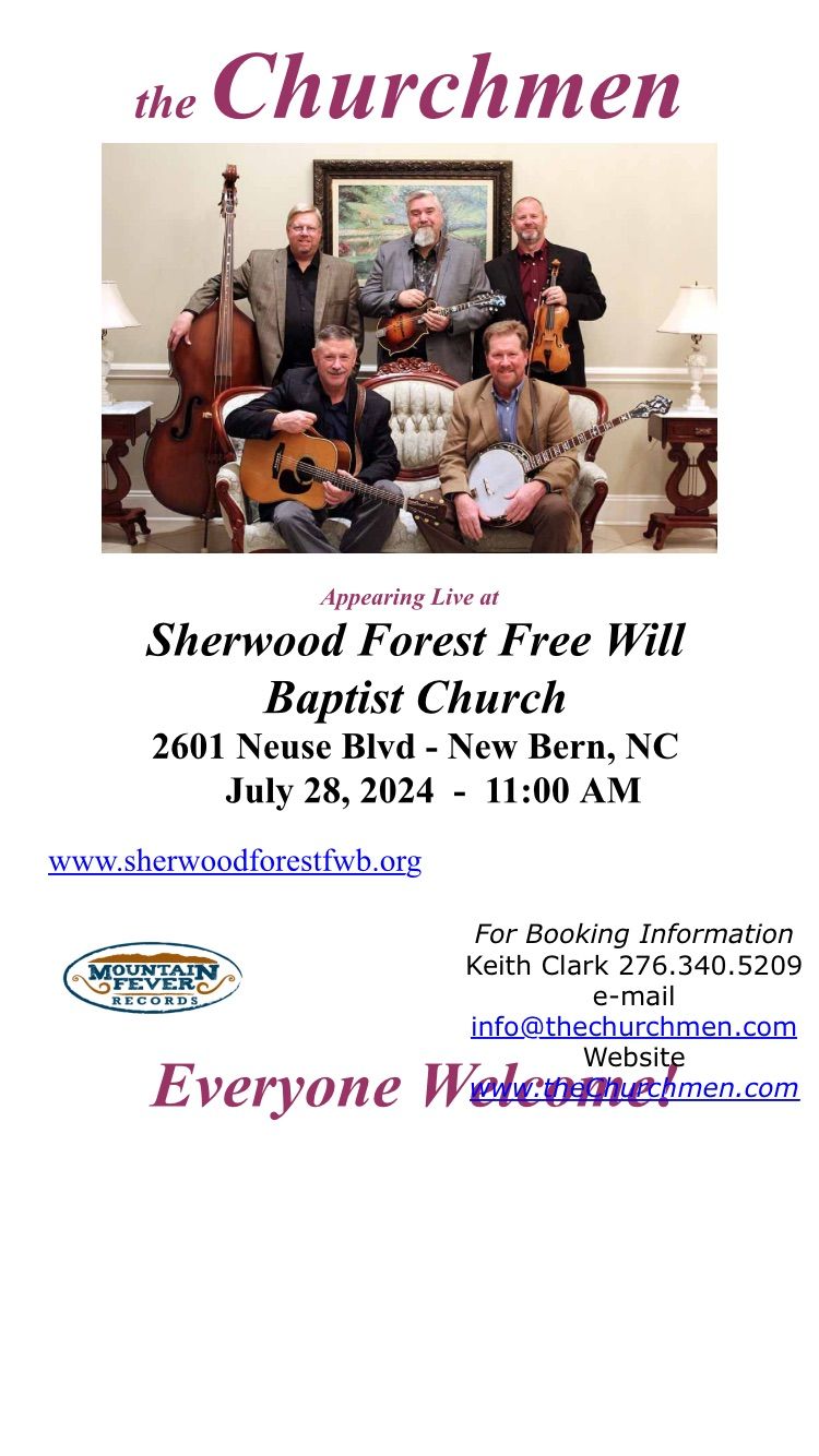 The Churchmen at Sherwood Forest Free Will Baptist Church | Sherwood