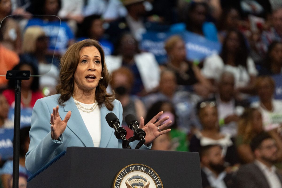 Kamala Harris at Arlene Schnitzer Concert Hall
