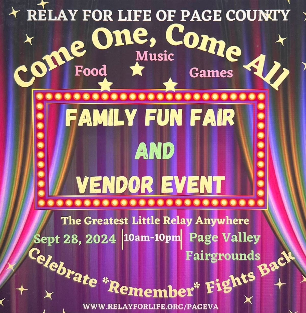 Relay for Life of Page County 2024 Page Valley Agricultural