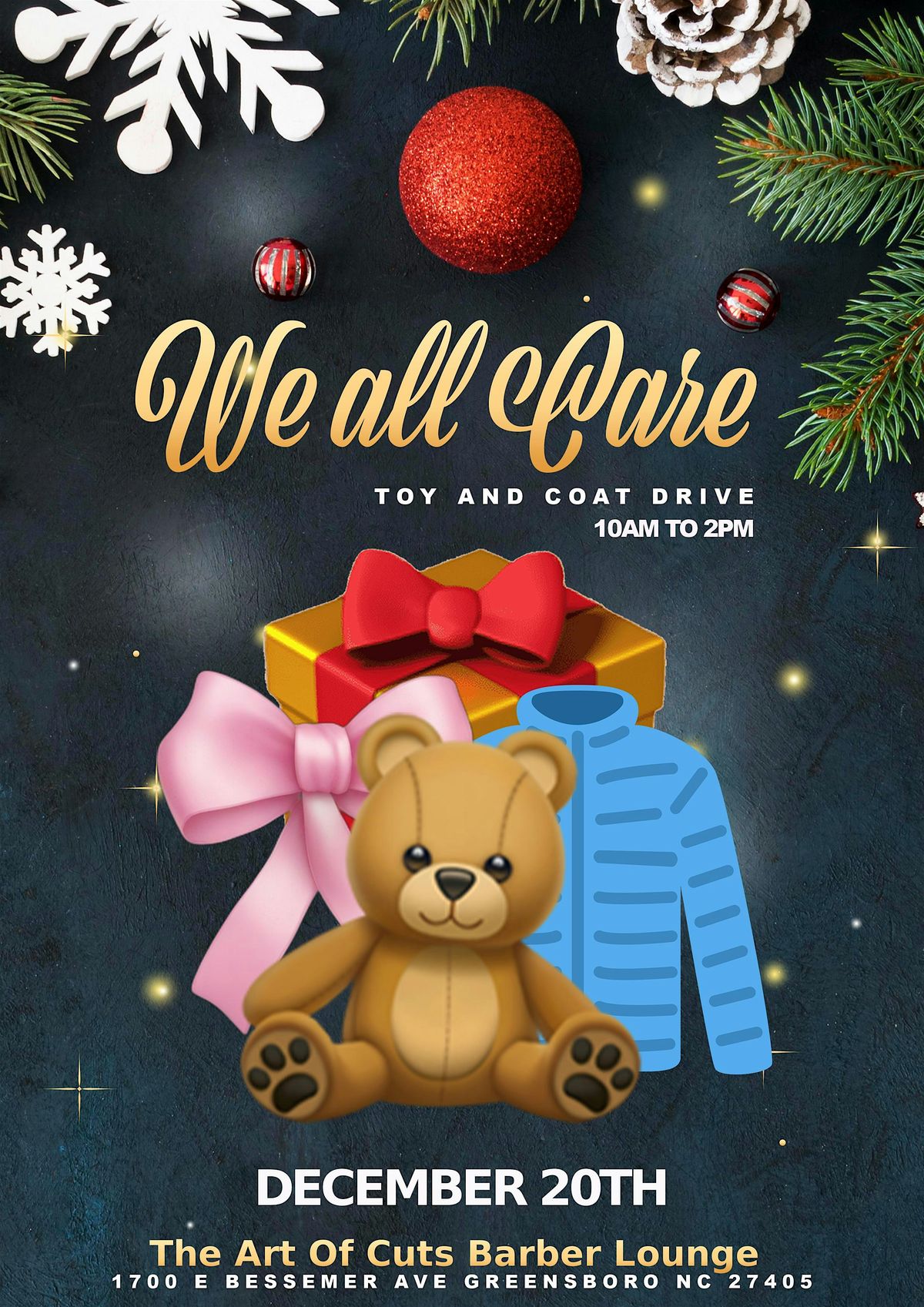 WE ALL CARE : kids toy and coat drive