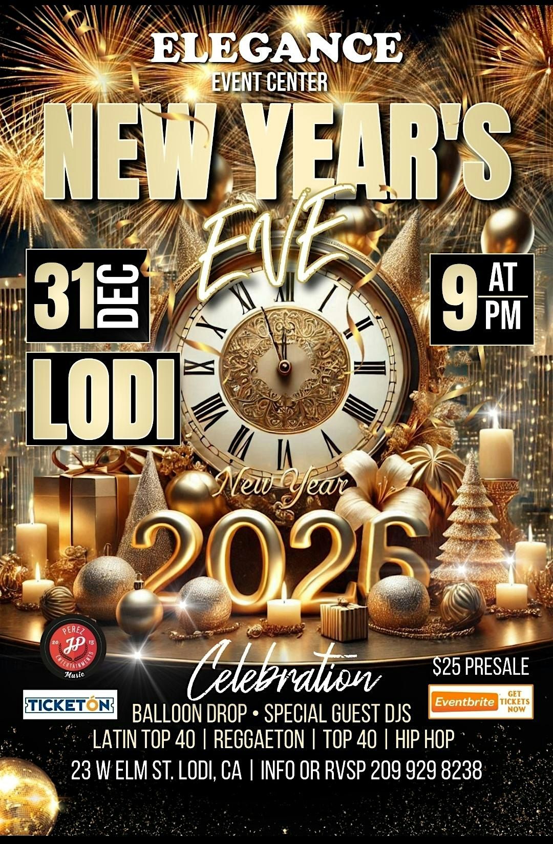 Lodi New Years Eve 2026 Celebration