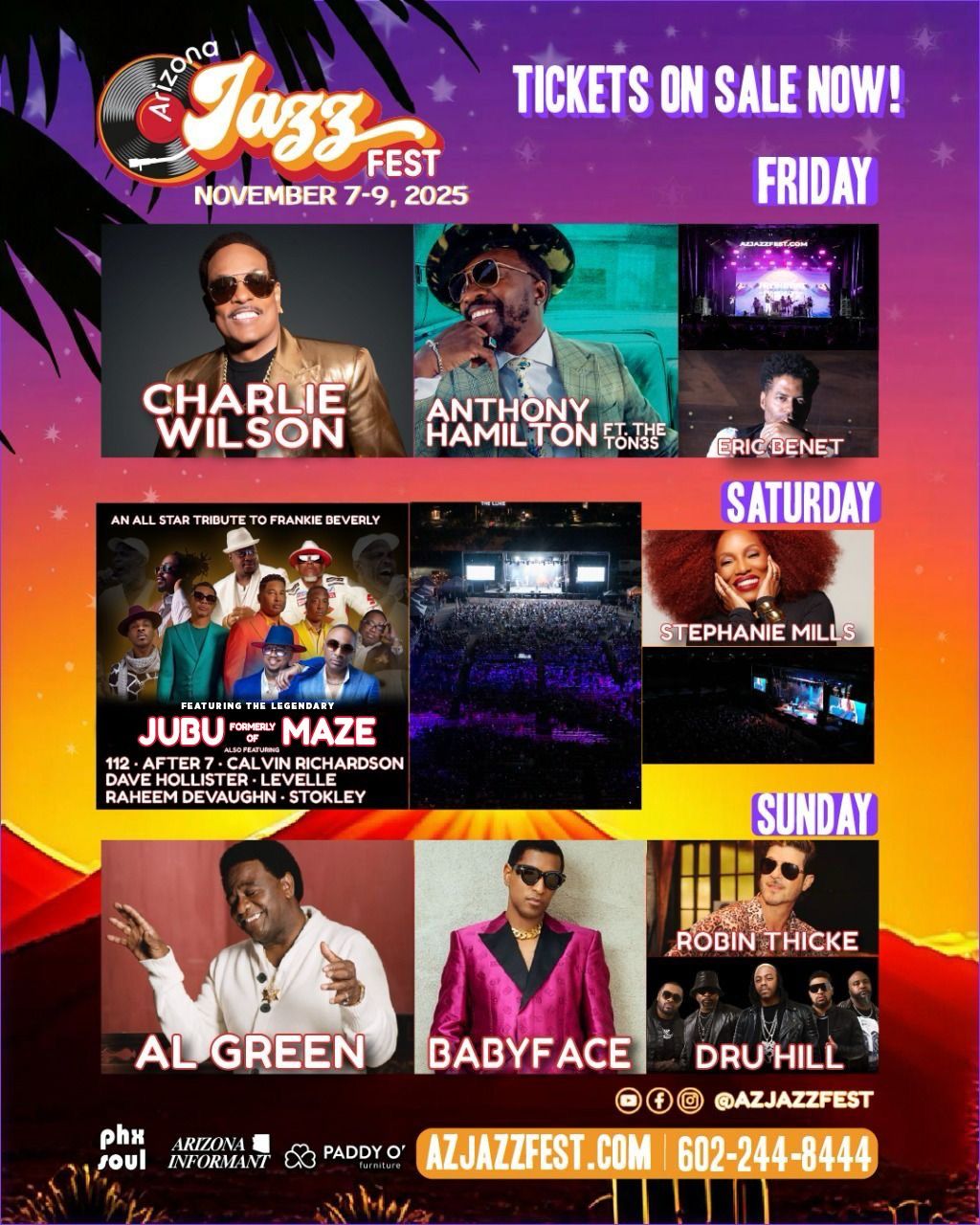 Arizona Jazz Festival: Charlie Wilson 112 & Al Green - 3 Day Pass