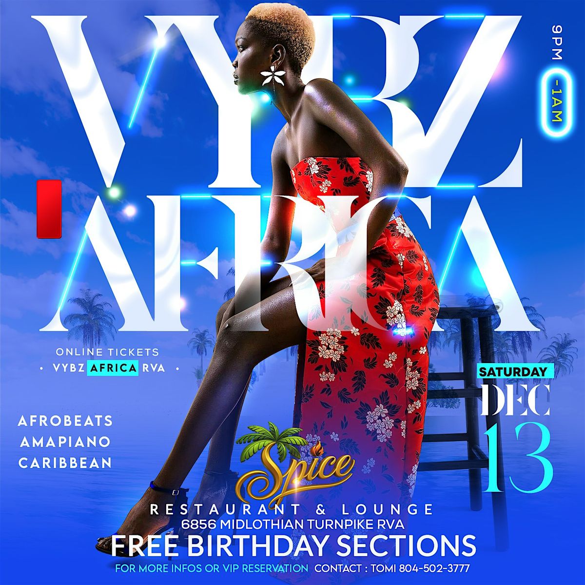 VYBZ AFRICA \u2013 Afrobeats \u2022 Amapiano \u2022 Caribbean Night
