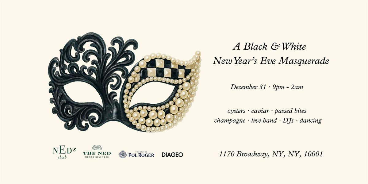 A Black & White New Year's Eve Masquerade