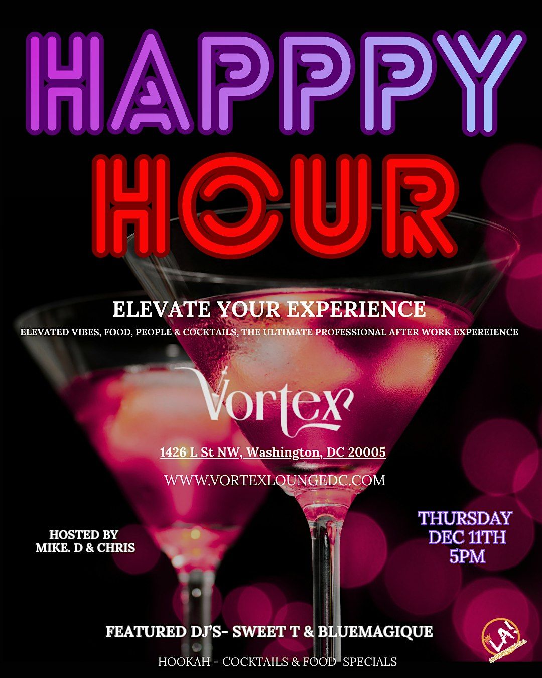 The Elevated Holiday Happy Hour Experience