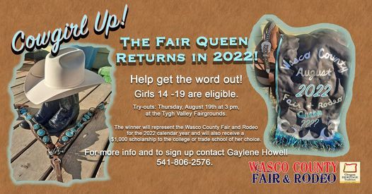 2022 Wasco County Fair & Rodeo Queen Tryout | Wasco County Fair and