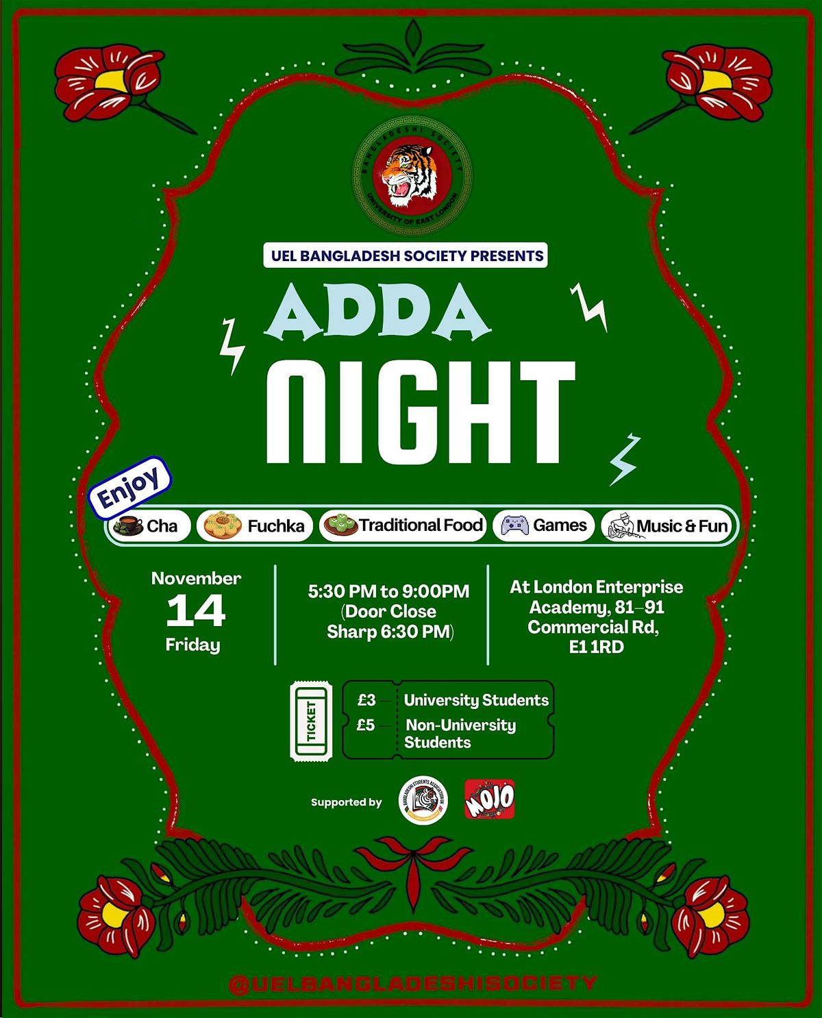 UEL Bangladesh Society Present - "ADDA NIGHT"