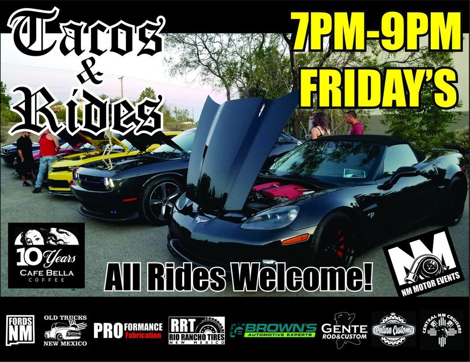 Tacos & Rides @ Cafe Bella Coffee