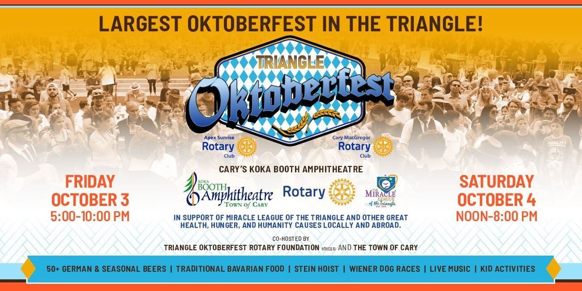 2025 Triangle Oktoberfest at Koka Booth Amphitheatre at Regency Park