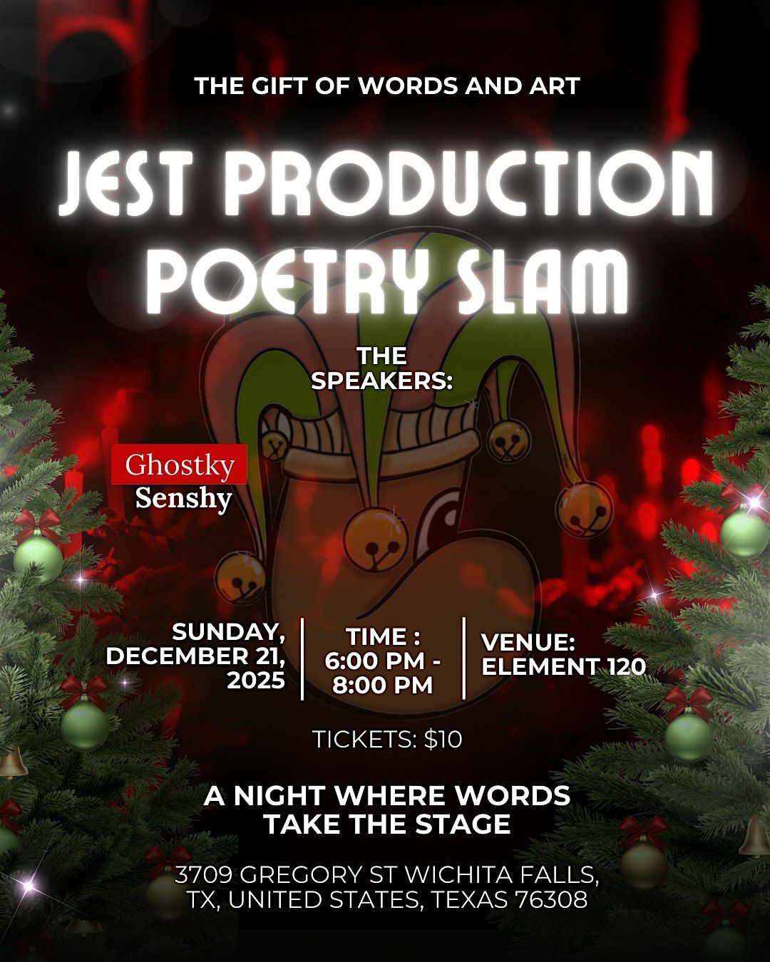 Jest Productions Poetry Slam