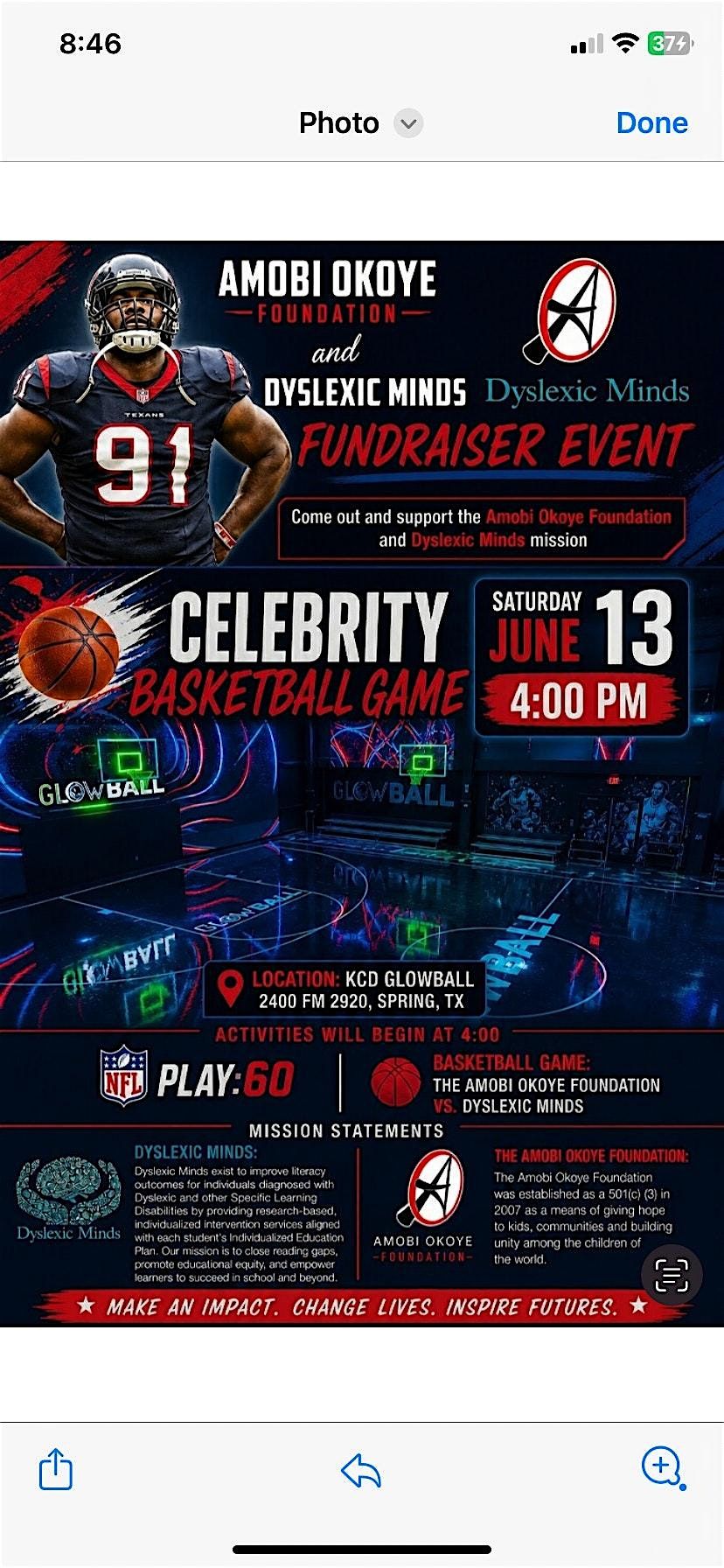 Dyslexic Minds and Amboi Okoye Foundation Celebrity Basketball Game
