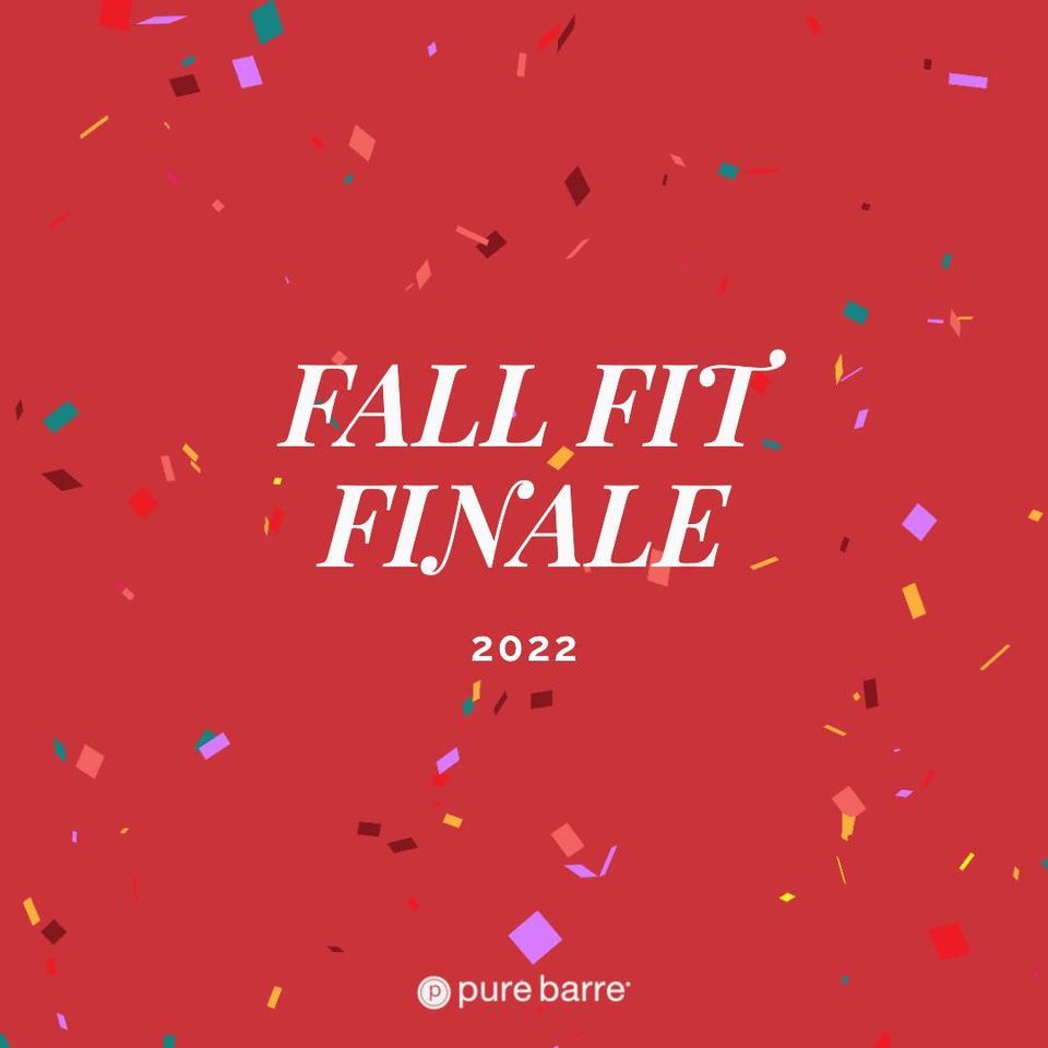 Fall Fit Finale 2025 Pure Barre (Murrells Inlet) November 5, 2025