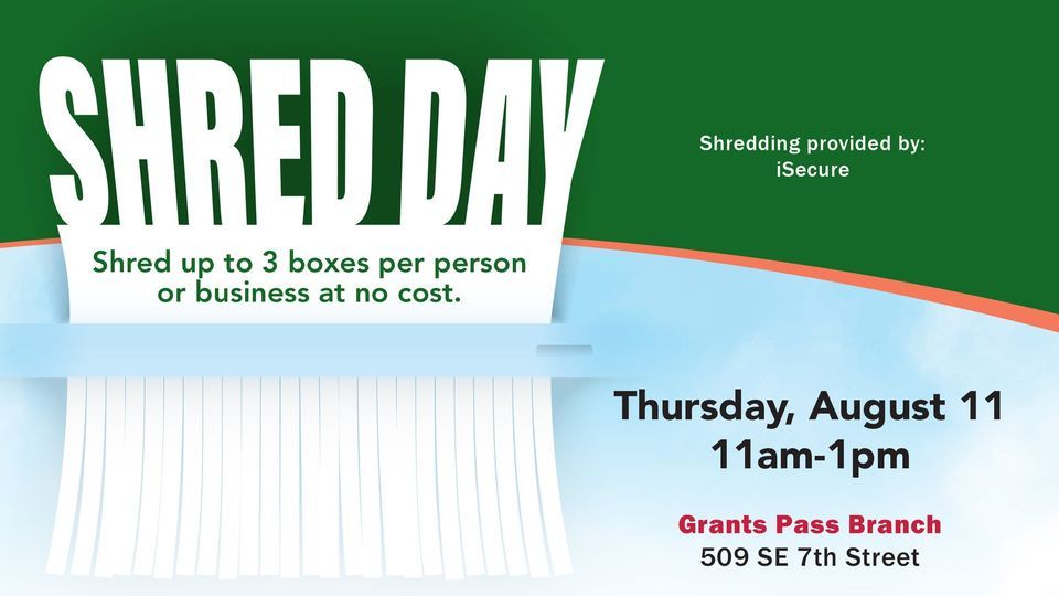 Shred Day Grants Pass 509 SE 7th St, Grants Pass, OR 975263043