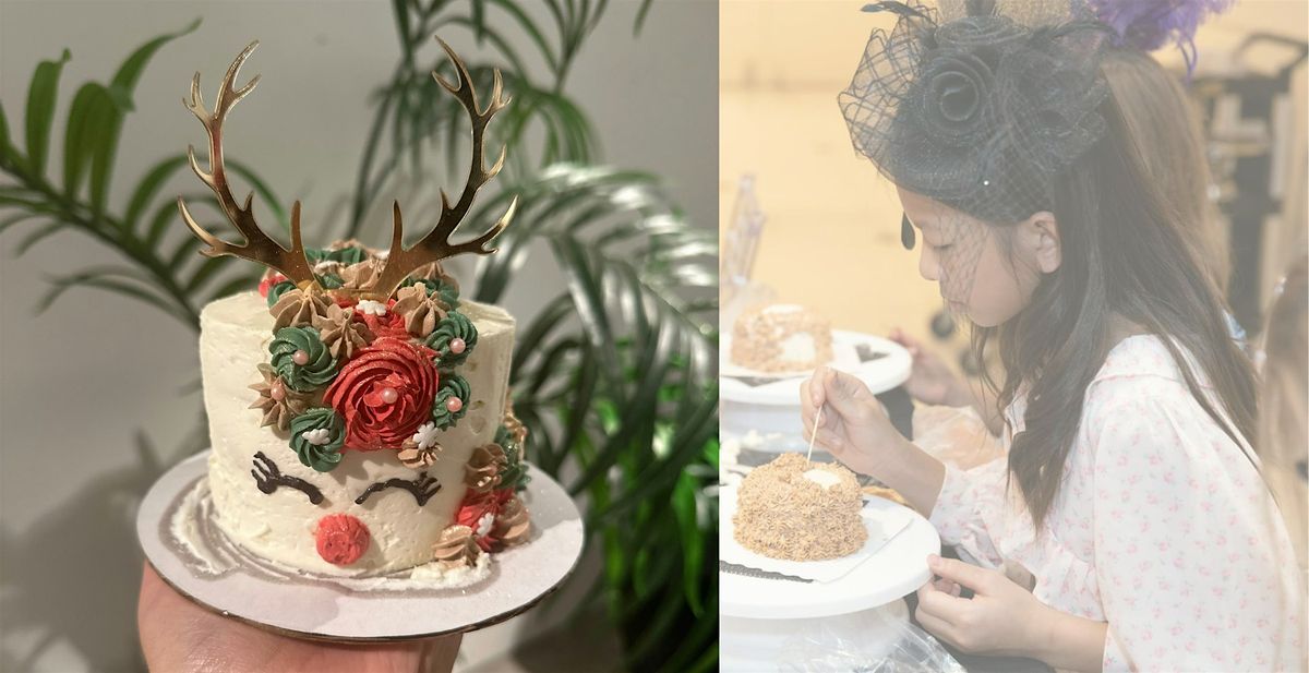 Houston Kids Cake Decorating Class | Christmas Reindeer Cake